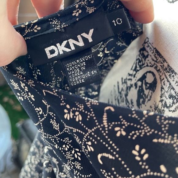 Vintage DKNY Maxi Delicate Floral Sleeveless Scoop Neck Dress 10 - Picture 5 of 10